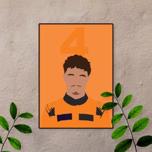 Lando Norris Poster - Digital Poster Formula One Poster - F1 Digital Lando Norris McLaren 2024 Poster - F1 McLaren Poster