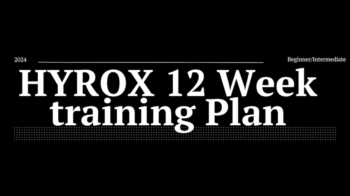 Hyrox 12 Week Training Plan Fitness and Endurance Training Plan. Etsy