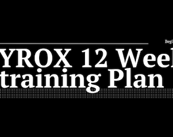Hyrox 12 Week Training Plan: fitness and endurance training plan.