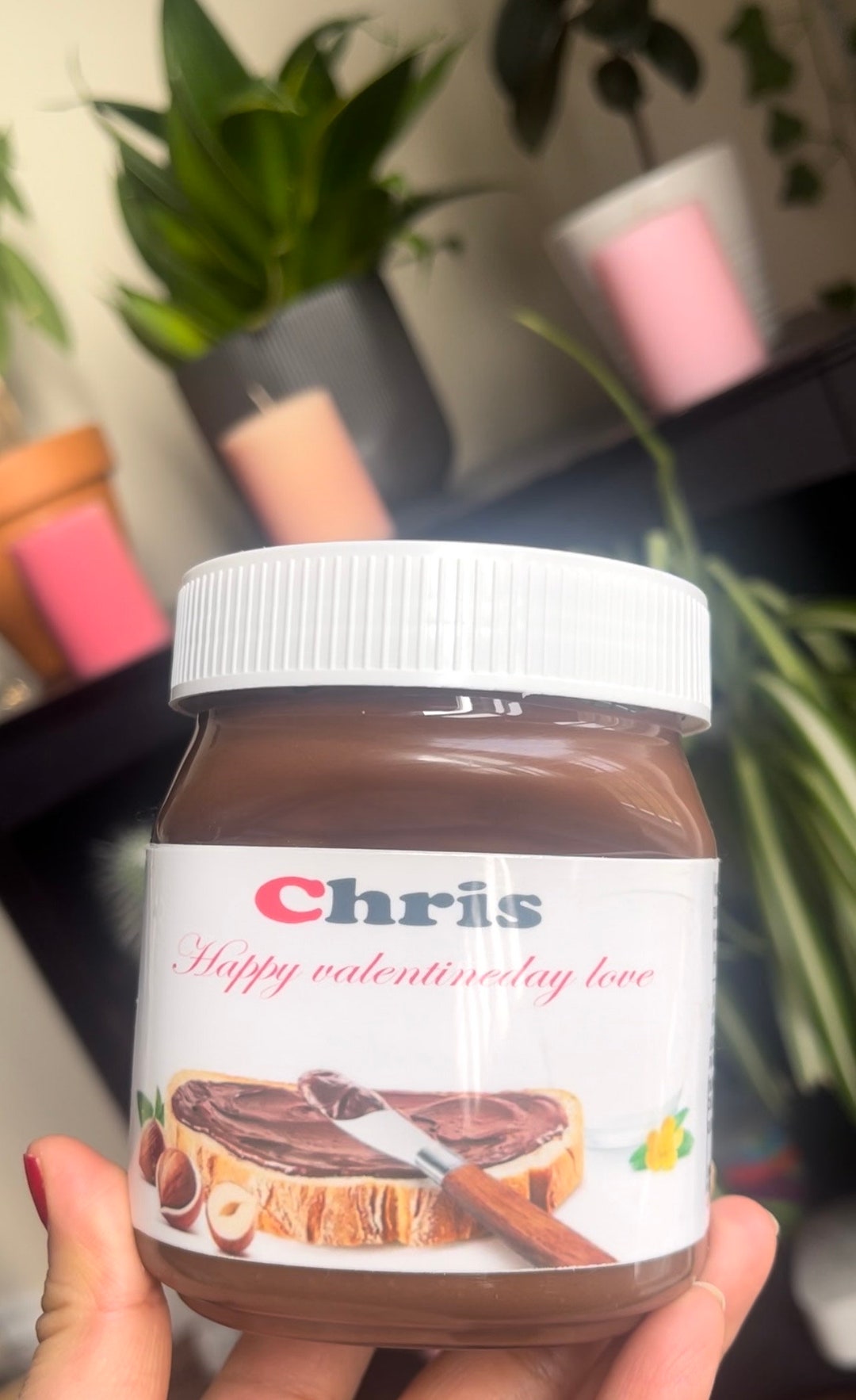 Personalised Nutella Stickers, Customized Nutella Label Sticker ...