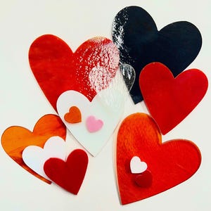 Fusible Glass Hearts - 90 coe
