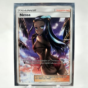 Metalkarten im Göttinen Stil | Mit Waifu inspiriert Monster Trainer Nessa |  Sexy Sammelkarte