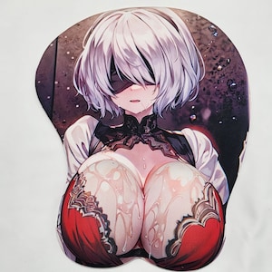 Lady Android Inspired 3D Oppai Mousepad | Gel Wrist Support Moue Pad