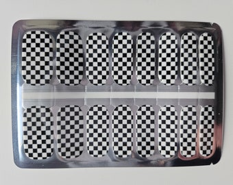 Transparent Purple Checker Transparent Nail Wraps | Overlay Pastel ...