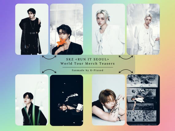 Stray Kids RUN IT SEOUL World Tour Merch Teaser Prints | 2026