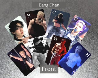 Bang Chan Photocards | Glossy, Glitter, Metal | Fanmade Stray Kids Merch