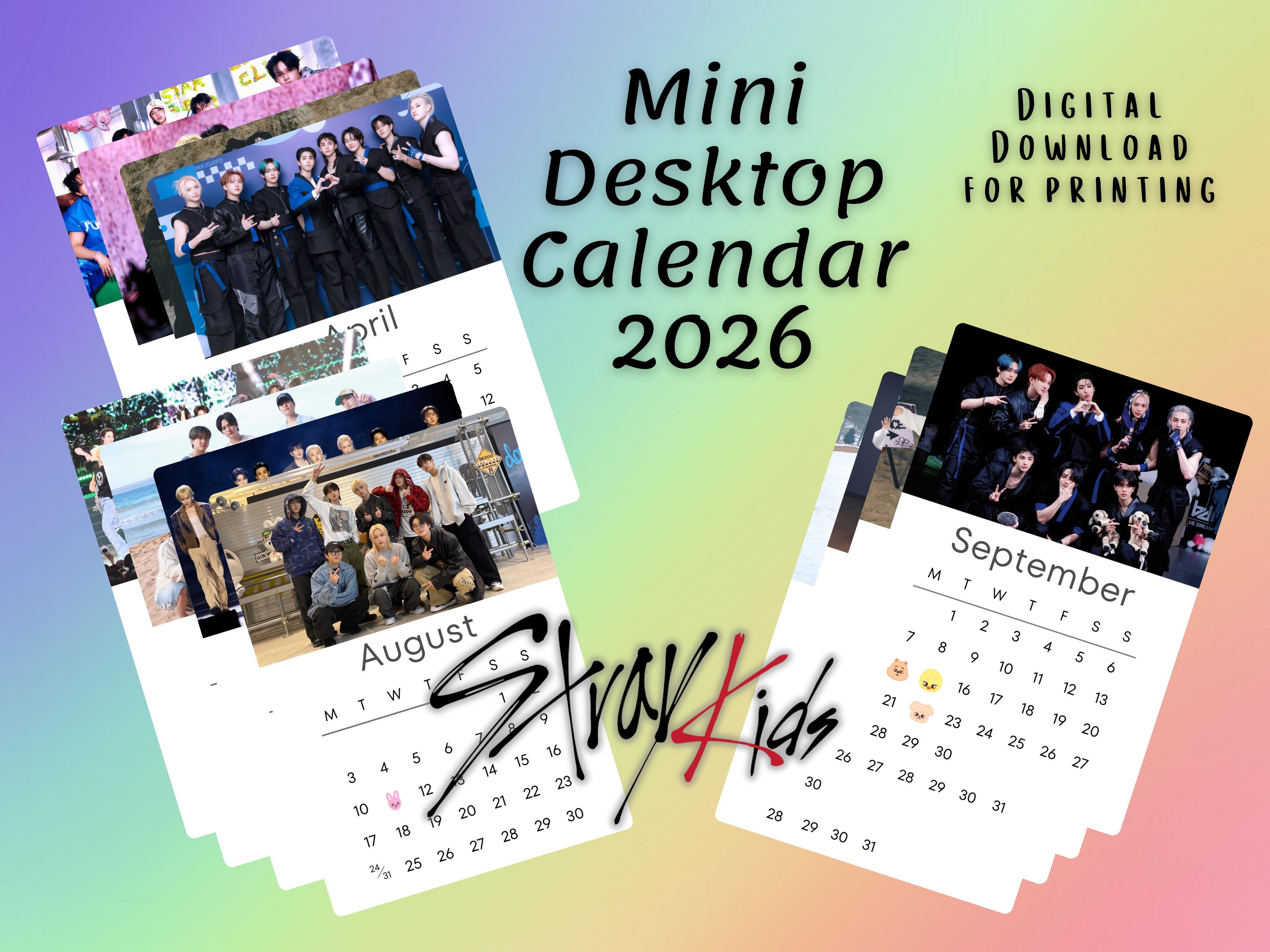 Calendario Da Parete 2026 K-POP Formato A3 (29,7x42 Cm) - Spiralato, A Colori, Con Foto Di Gruppi K-Pop