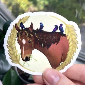 "Pferd Sticker ""Buck"" - Glänzender gestanzter Pony-Aufkleber für Reiter."