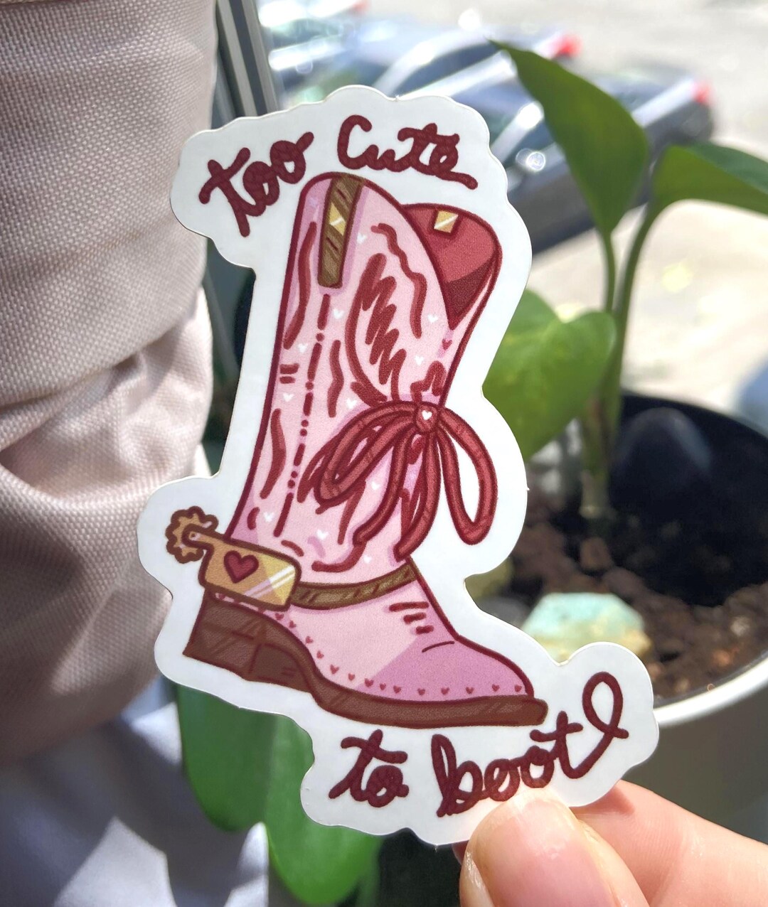 Cowgirl Boot Sticker – 