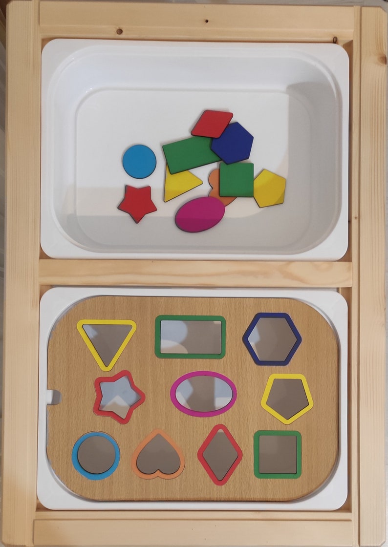 Geometric, Sensory Bin, IKEA, Educational, FLISAT Bin, Colors, Sensory