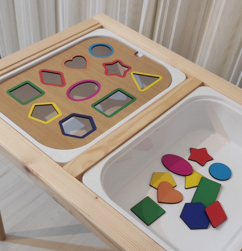Geometric, Sensory Bin, IKEA, Educational, FLISAT Bin, Colors, Sensory