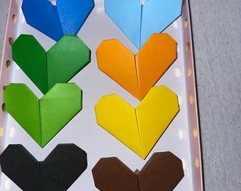 Origami hearts