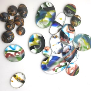 COE96 Glass Dots for fusing or decoration, Cabochons 7