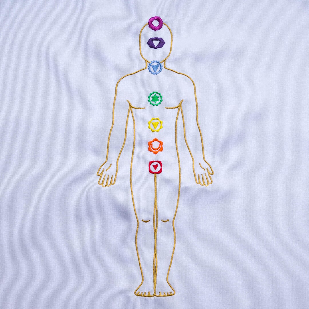 Embroidered Cloth With Men's Chakras - Etsy