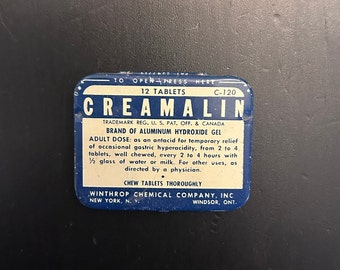 Vintage Creamalin Tin: Winthrop Chemical Co. Collectible (1947)