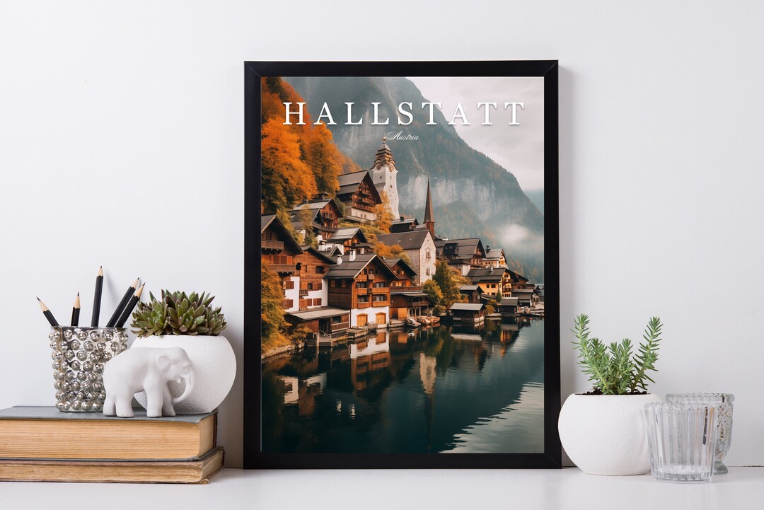 Hallstatt Austria Print Wall Art Hallstatt Wall Hanging Home Décor ...