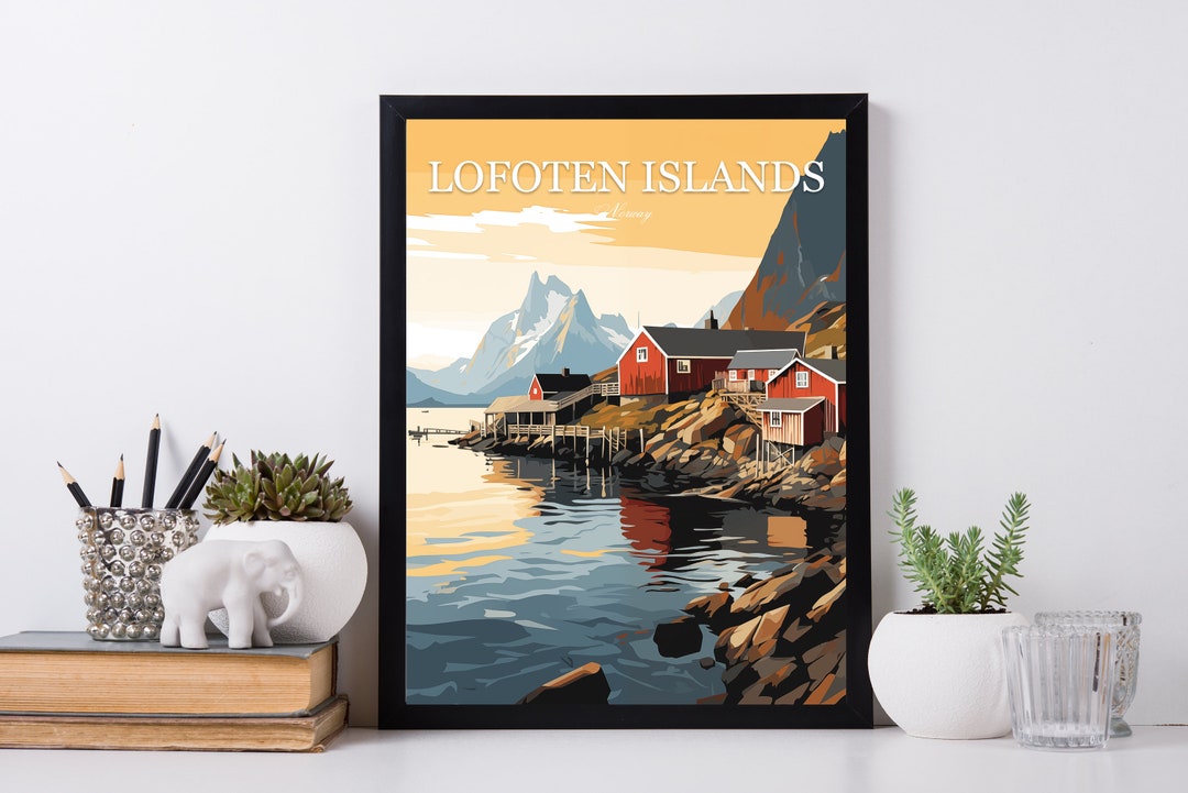 Gallery Detail: Lofoten Islands Norway Print Wall Art Lofoten Islands Wall Hanging