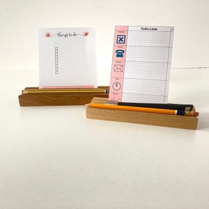 Vassoio portapenne, portapenne con portacarte, accessorio da scrivania, pratico set da scrivania, decorazione per ufficio, regalo