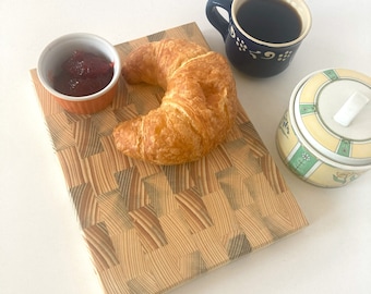 Snack board | Breakfast board | Wooden board | Snack board | Gift idea Father's Day Mother's Day | End grain cutting board