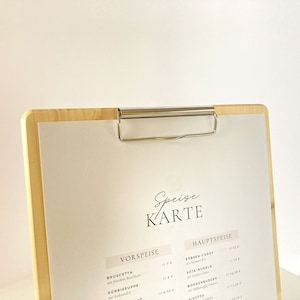 Drewniany stojak na menu, stojący pionowo, uchwyt na menu dla restauracji, stojak na stół, stojak na stół, dekoracja stołu