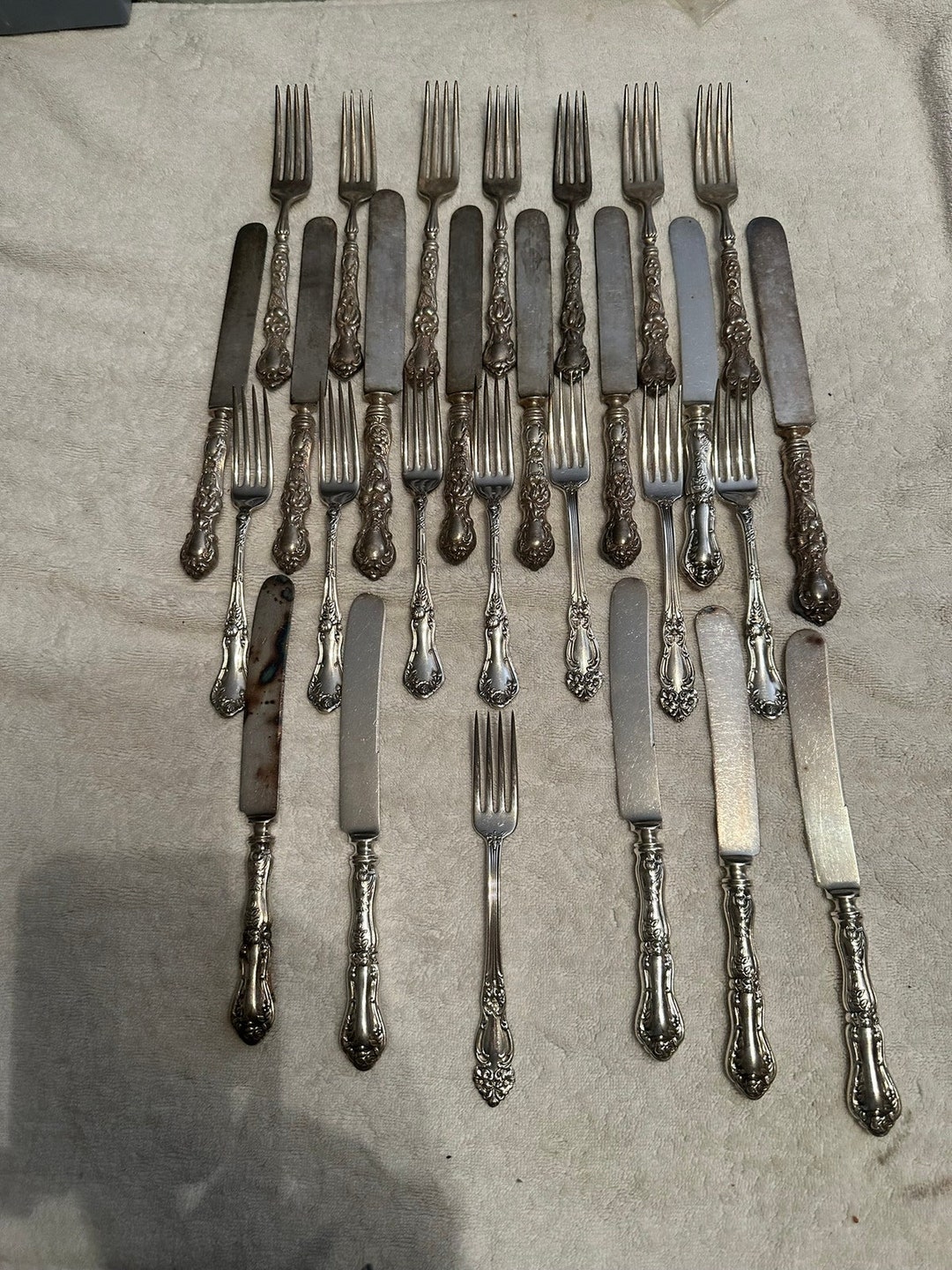 Antique Silverware Two Sets - Etsy
