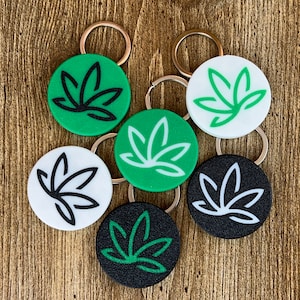 Marijuana Leaf Keychain