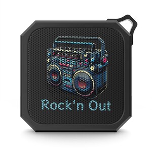 Altavoz Bluetooth para exteriores Rock'n Out, altavoz inalámbrico portátil, estilo retro