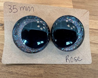 35 mm Rose  Kawaii Safety Eyes