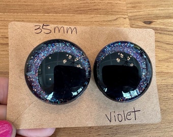 35 mm Violet Kawaii Safety Eyes