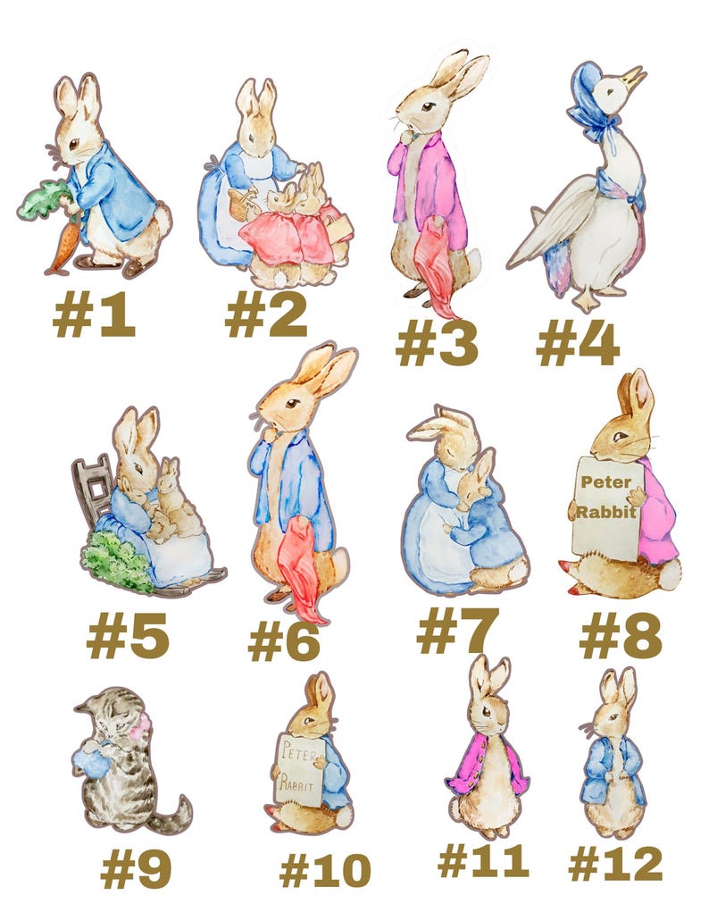 Peter Rabbit Beatrix Potter Custom Shaped Pillow, New Mom Gift, Baby ...
