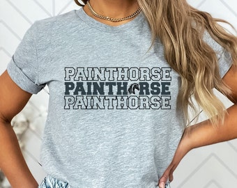 Paint Horse Shirt Reiter T-Shirt Pferde Liebhaber Geschenk Western Reiten T-Shirt Cowgirl Pferd Shirt Western Pferd Geschenk Pferderasse T-Shirt