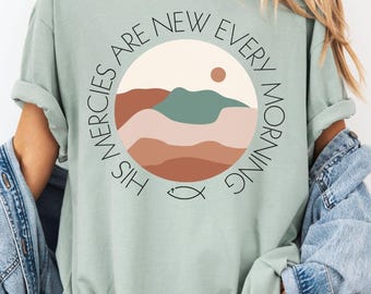 Comfort Colors® kristen skjorta, Hans nåd är nya religiösa inspirerande kläder, trogen t-shirt, minimalistisk bibelvers-tröja