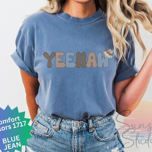 Retro Yeehaw Shirt, Western Cowgirl Tshirt, Country Girl Comfort Colors Tee, Rodeo Cowboy Shirt, Womens Trendy Graphic Tee, Unisex T-Shirt