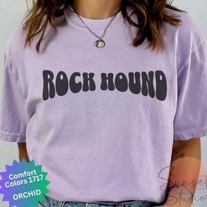 Rock Hound Shirt Retro Rock Hunter Shirt Funny Geologist Tshirt for Rock Collector Comfort Colors Tee Science T-Shirt Gift for Teacher