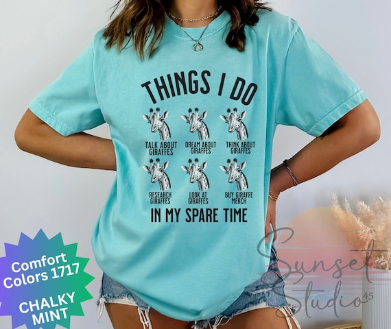Giraffe T Shirt Animal Gift Graphic Safari Zoo Tee Giraffe T Shirt Animal Gift Graphic Safari Zoo Tee