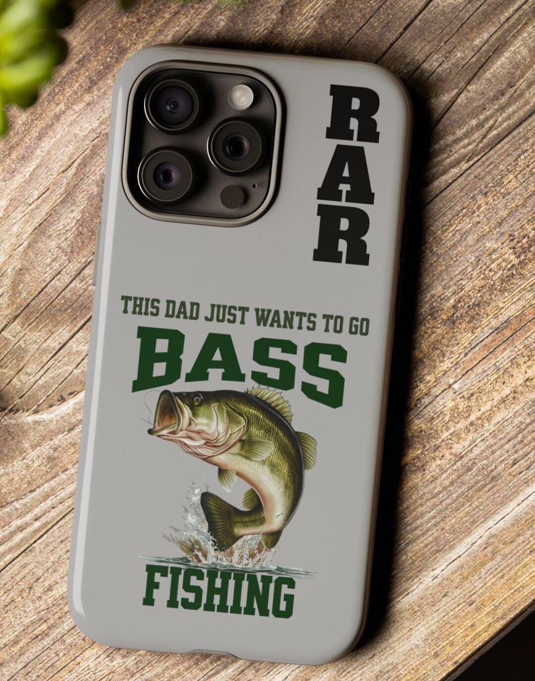 Custom Dad Bass Fishing Cell Phone Case Gift for Fishing Lover iPhone ...