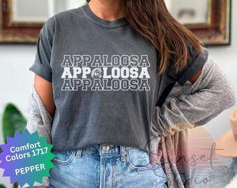 Appaloosa häst T-shirt hästälskare gåva westernridning tee cowgirl häst T-shirt komfortfärg hästras lada tee Appaloosa uppfödare t-shirt
