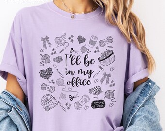 Comfort Colors Crochet Shirt, Yarn Lover Graphic Tee, Crochet Hobby Gift for Women, Handmade Maker T-Shirt