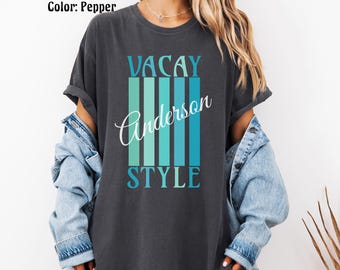 Custom Family Shirts, Group Vacation Tshirts, Matching Comfort Colors Tees, Summer Family Reunion T-Shirts, Couple Anniversary Beach Outfit