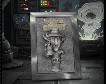 3D Art Frame: Detective with a Hat Full of Tricks