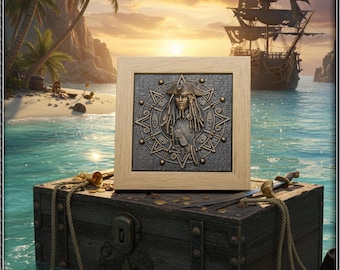 Figurine Frame The Pirate Captain with Dreadlocks and Pearls