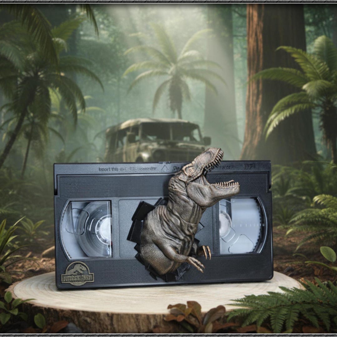 Jurassic Park Figure Display K7 VHS - Etsy
