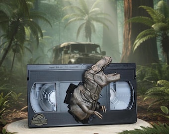 Dinosaur Island Figurine Display VHS Tape