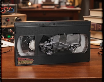 3D Art Figurine VHS Tape Retro Time Traveler