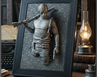 3D Art Figurine Frame Survival Horror