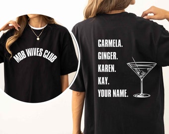 Personalized Mob Wives Club Sweatshirt,funny Fiancé,engaged Shirt
