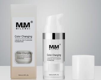 BB Crème à couleur changeante 12 ml – Fond de teint mat à couvrance moyenne, hydratant et résistant à l'eau, convient aux peaux sensibles