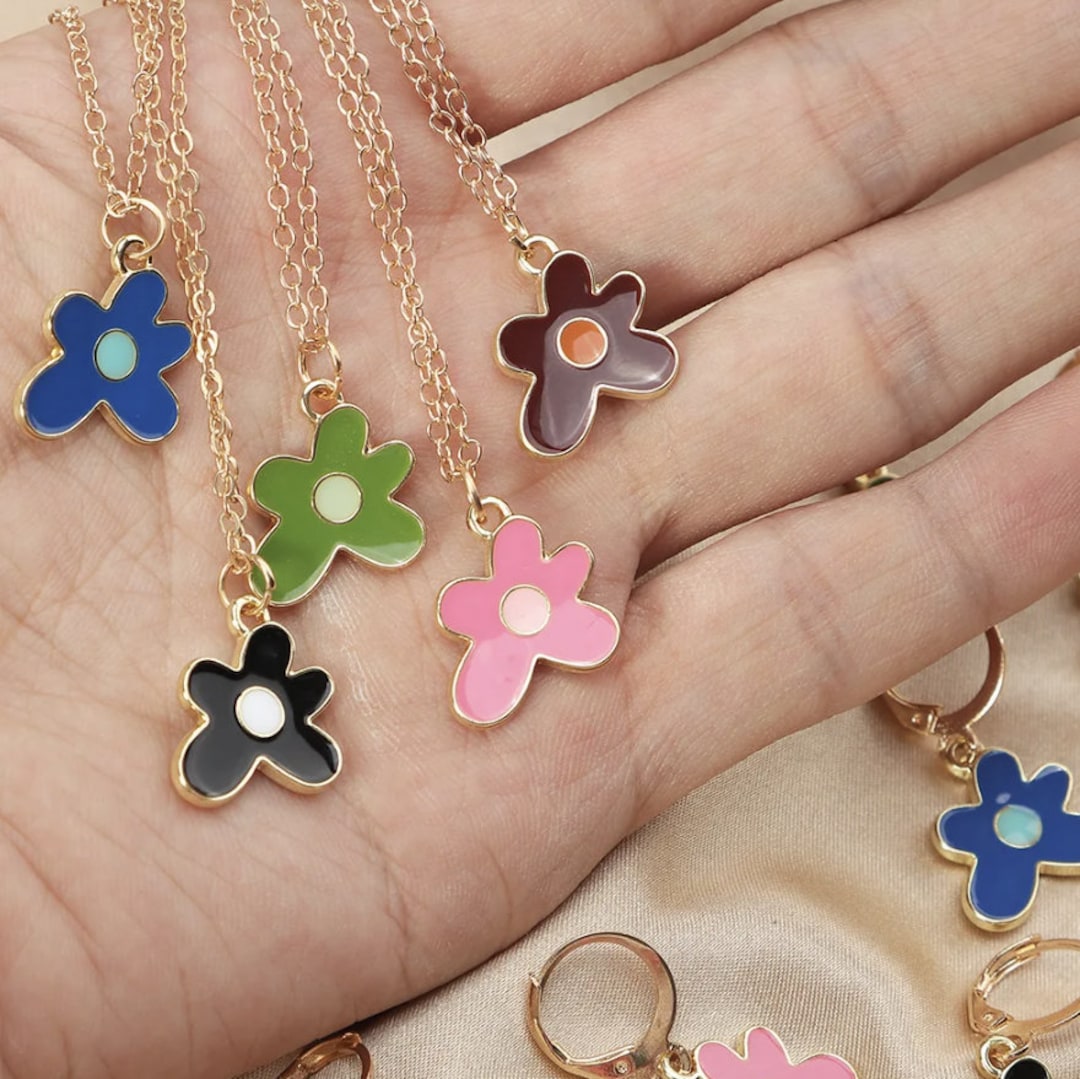 Tyler the Creator Flower golf Le Fleur Pendant Necklace and Earrings Set Fashion Aesthetic Jewelry Gift Etsy Canada