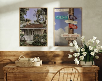 Barbados Photography Prints, Tropical Architecture, Sign Post Decor (Digital Download)