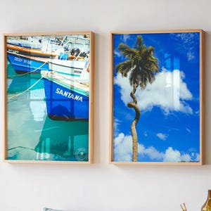 Barbados Boats Photography Downloads, Coastal Decor Art Prints, Digital Wall Art